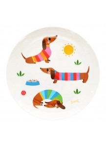 Rex London Sausage Dog Melamine Plate